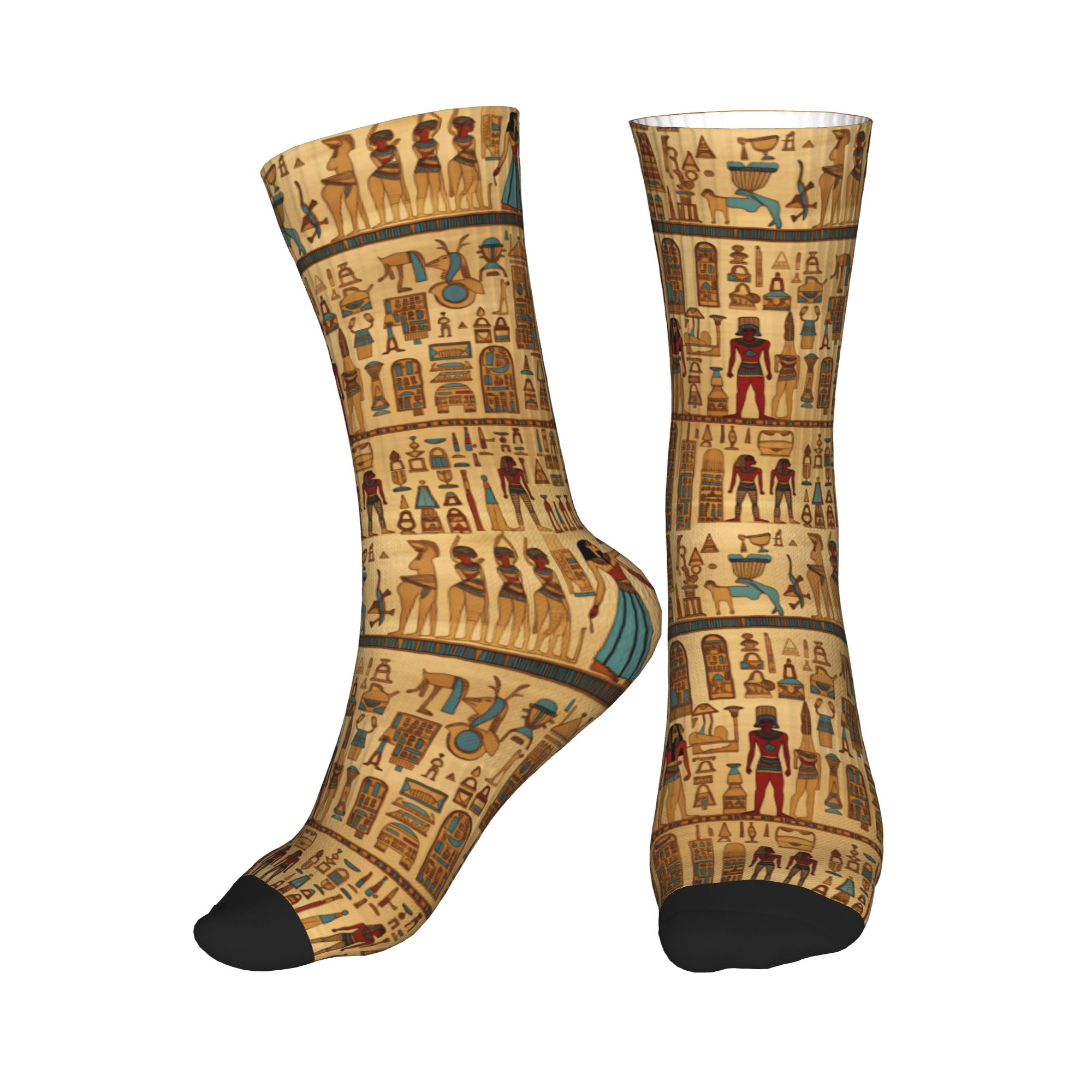 Dress Sock Men - Kawaii Herren-Socken mit ägyptischen Göttern und