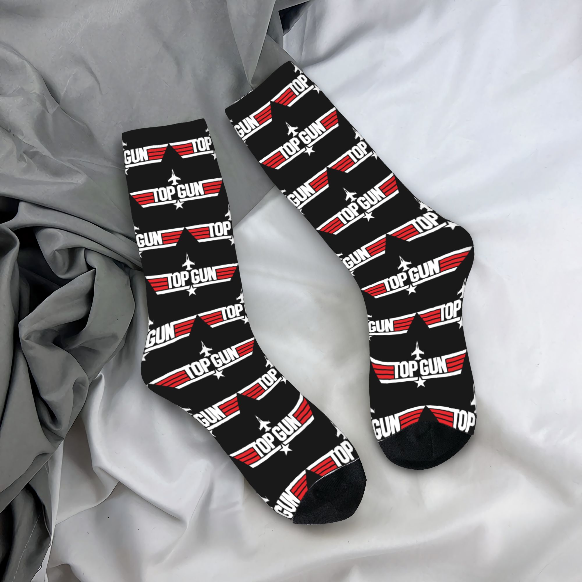 Dress Sock Men - Custom Maverick Film Top Gun Herren-Crew-Socken,
