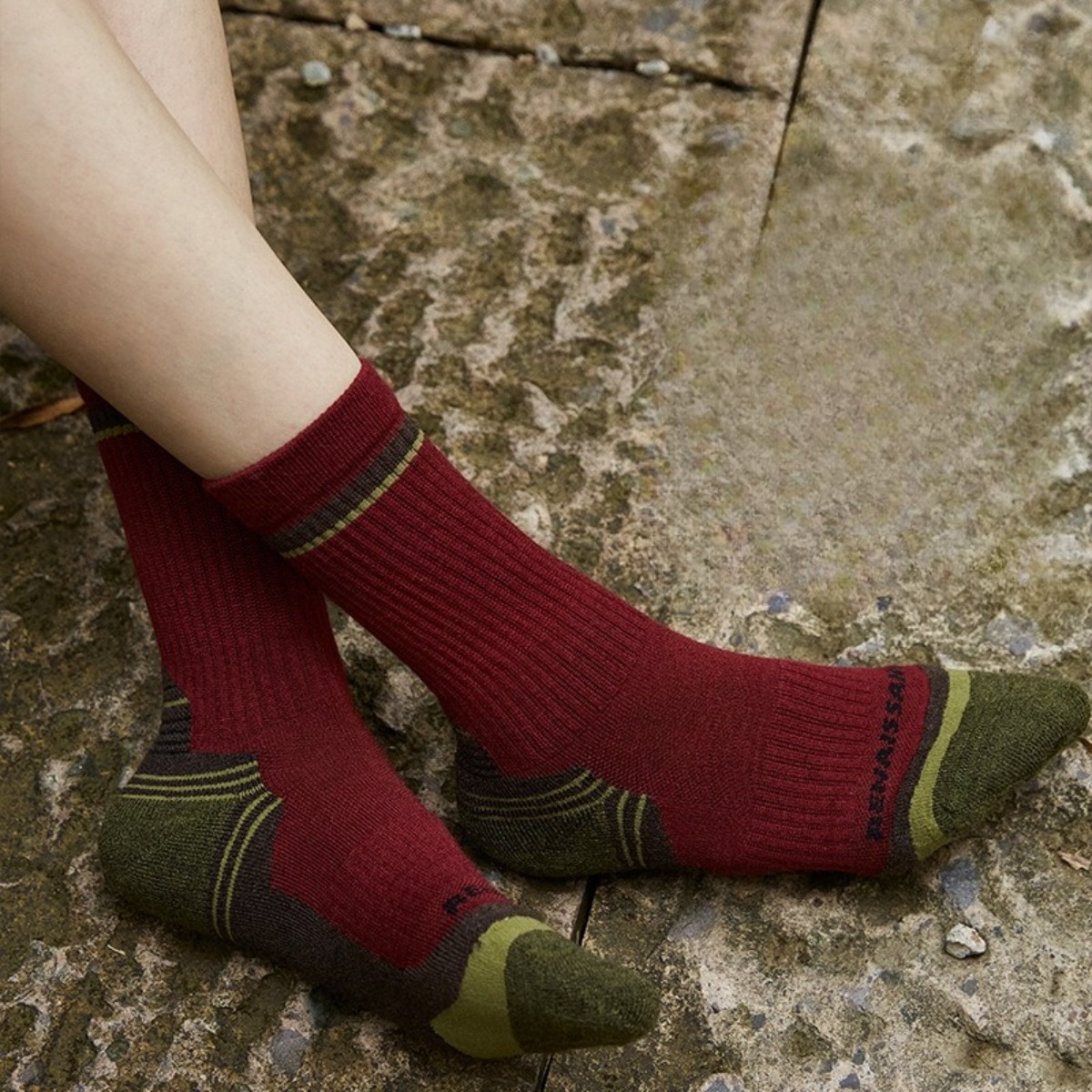 Wool Hiking Sock - Herren Damen Merinowolle Socken Dicke Frottee-Polsterung