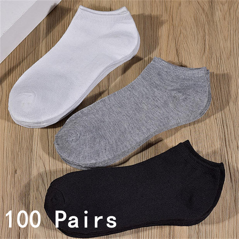 Ankle Sock Low Cut - Großhandel 50/100 Paar Unsichtbare Niedrig Geschnittene