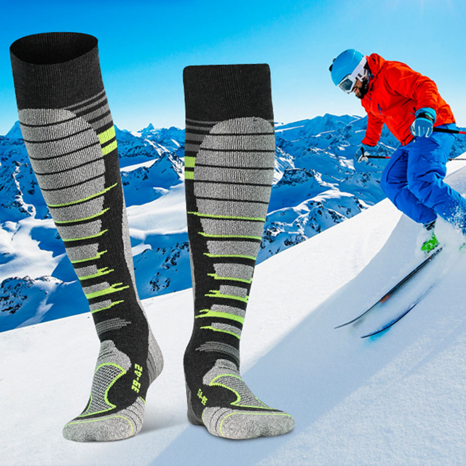 Wool Hiking Sock - GTUBIKE 1 Paar neue Skisocken aus