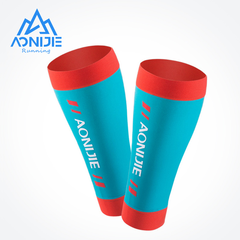Compression Sleeve Calf - AONIJIE E4405 Strick-Kompressions-Bein-Wadenärmel-Socken, Schienbeinschiene, Unterstützung, Entlastung