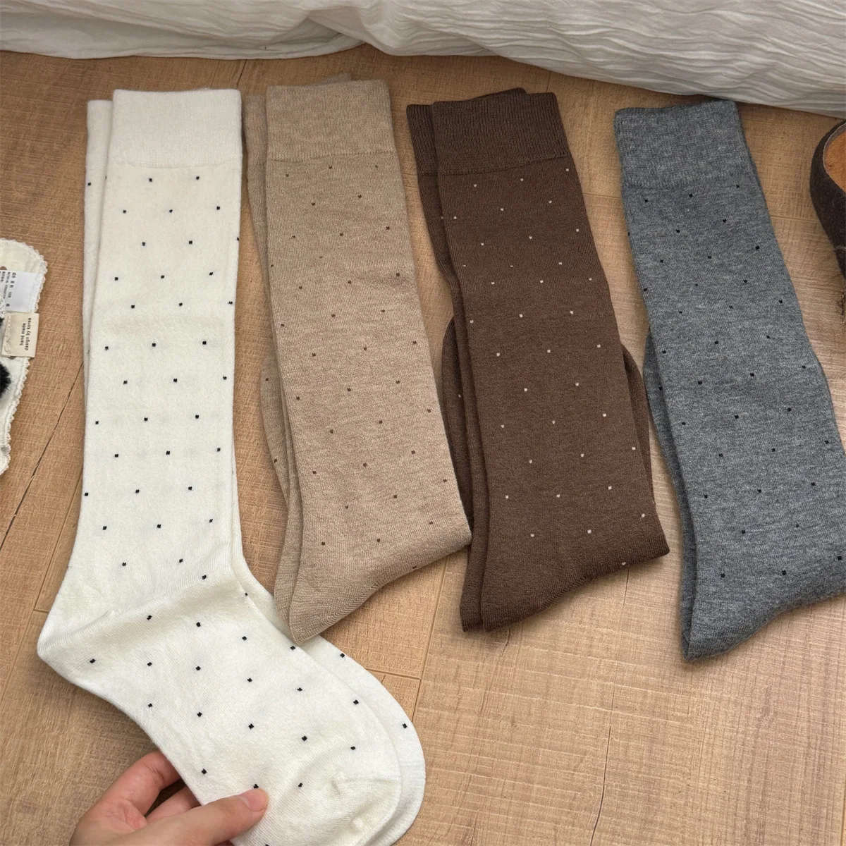 Silk Sock Bamboo - SP&CITY Winter Süße Polka Dot Seide