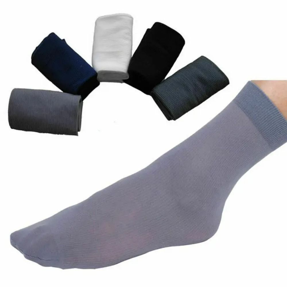 Silk Sock Bamboo - 10 Paar Lässige Atmungsaktive Herren Eisseide