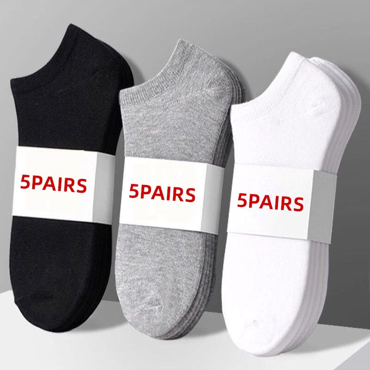 5 Paar lässige, einfarbige Uni – Ankle Sock Low Cut Bewertung und Preis
