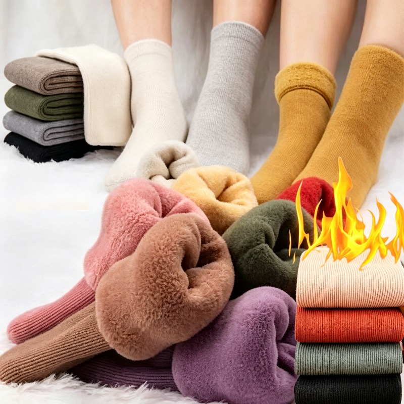 1–4 Paar warme, mit Fleece gef – Boot Sock Slouchy Bewertung und Preis