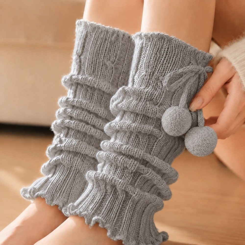Gestrickte Beinwärmer mit gerü – Boot Sock Slouchy Bewertung und Preis