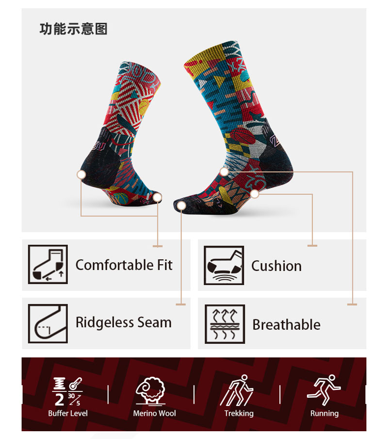 ZEALWOOD Laufsocken aus Merino – Wool Hiking Sock Bewertung und Preis