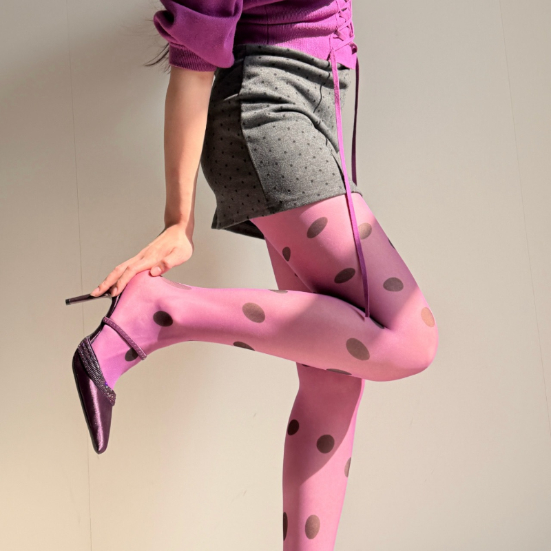 Retro Polka Dot Transparente S – Tights Pantyhose Sheer Bewertung und Preis