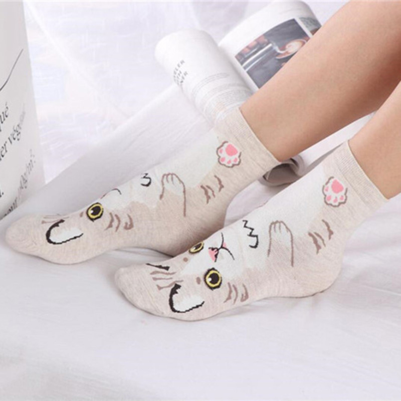 5 Paar/Packung Lustige Cartoon – Cotton Crew Sock Pack Bewertung und Preis