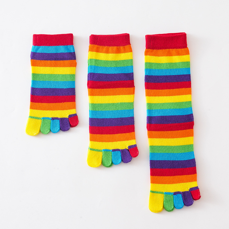 Damensocken, Regenbogenfarben, – Toe Sock Split Bewertung und Preis