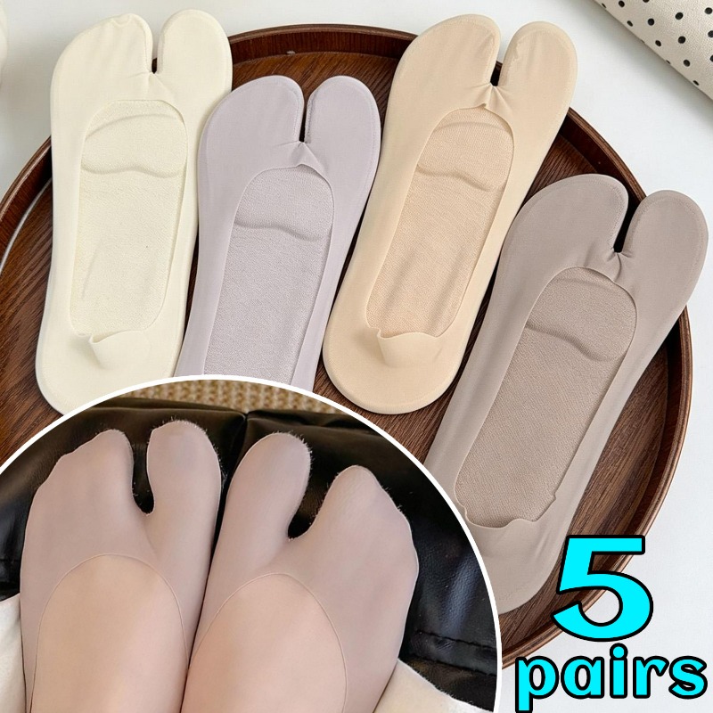 1/5 Paar Damen Tabi-Socken aus – Toe Sock Split Bewertung und Preis