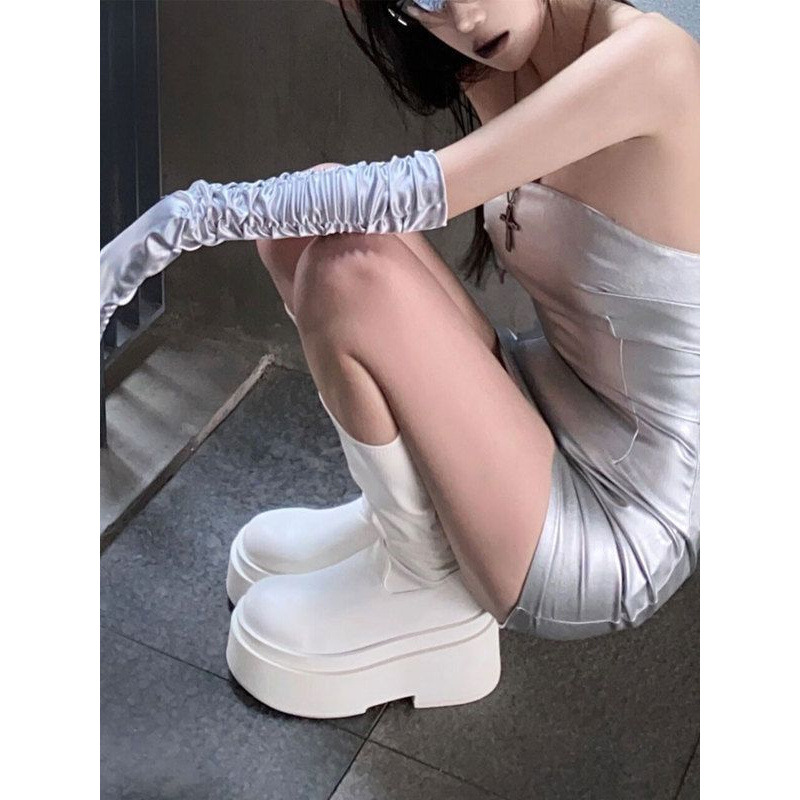 Lange Röhrenstiefel mit dicken – No Show Sock Women Bewertung und Preis