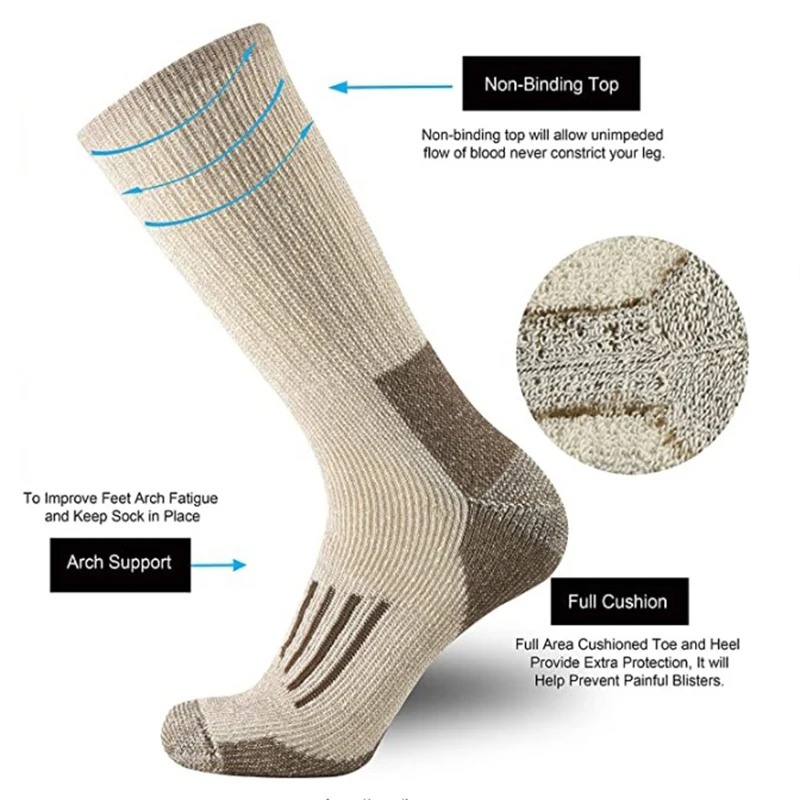 Socken aus 80 % Wolle, verdick – Wool Hiking Sock Bewertung und Preis